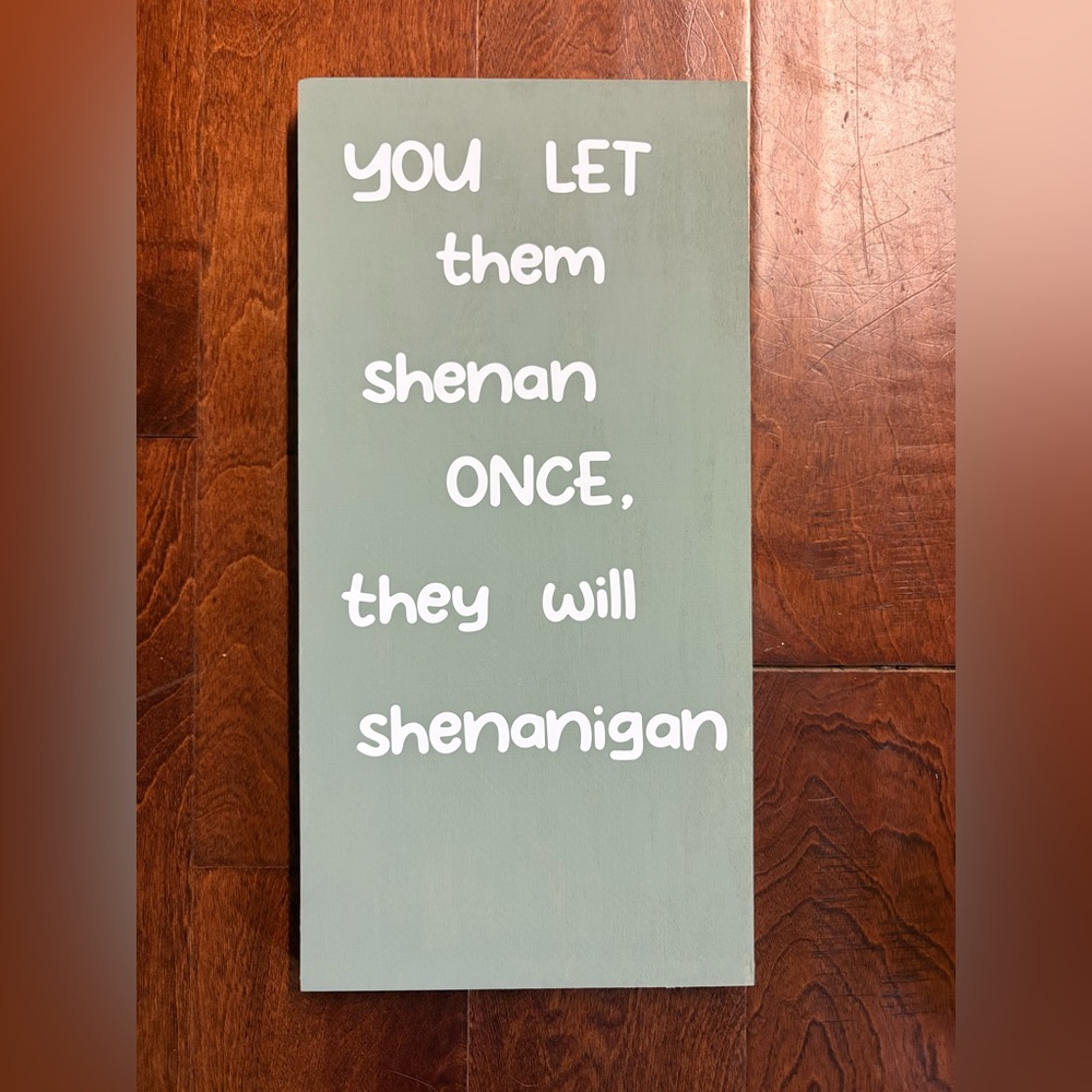 Double sided Wooden Wall Sign